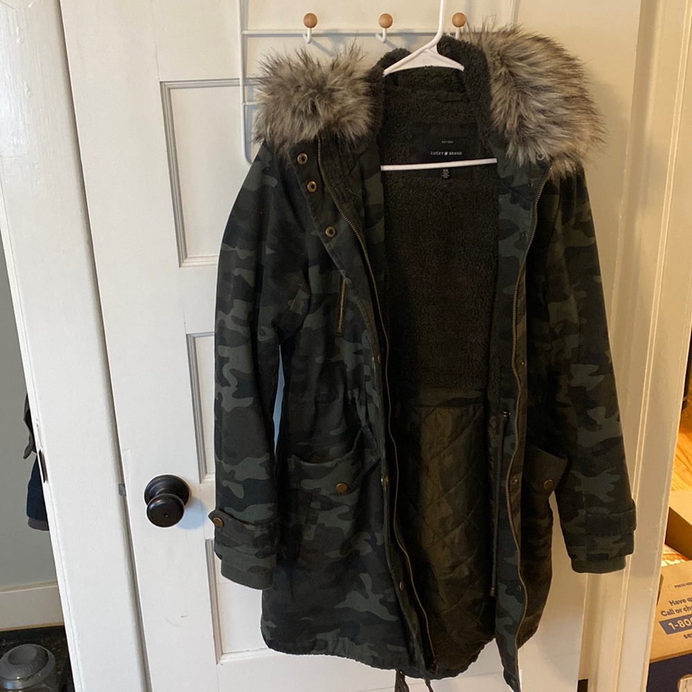 Lucky brand camo parka